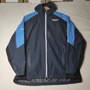 Amazon Men's L Rain Performance Jacket in Blue and Black Luly Yang Employee